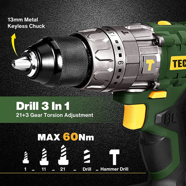 624Z11 TECCPO mtd680b акумулаторна бормашина бормашини и драйвери
