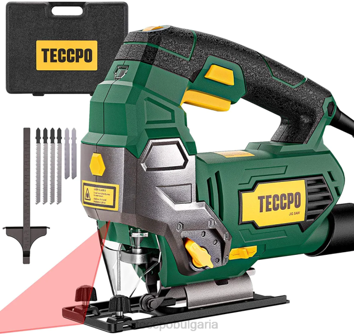 624Z21 TECCPO 6,5 amp 3000spm кабелен прободен трион с лазерен водач дървообработване