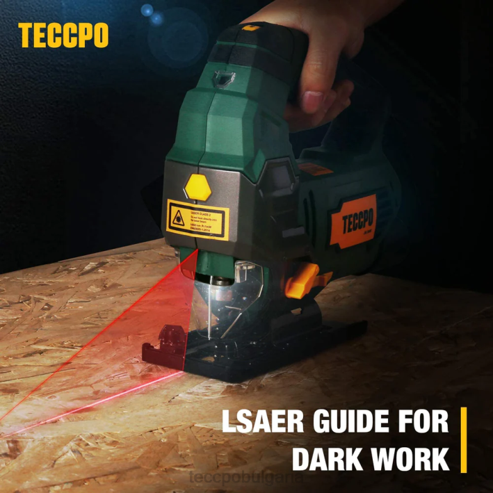 624Z21 TECCPO 6,5 amp 3000spm кабелен прободен трион с лазерен водач дървообработване