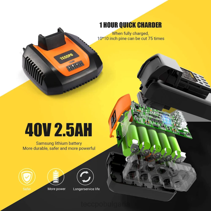 624Z29 TECCPO акумулаторна резачка грижи за градината