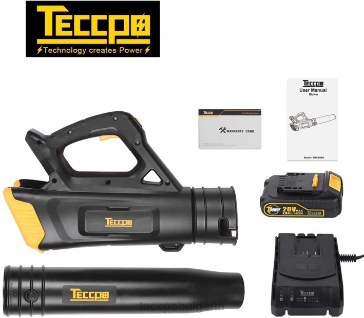624Z55 TECCPO акумулаторна духалка за листа 20v грижи за градината