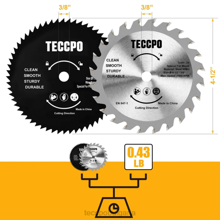 624Z32 TECCPO циркулярен трион аксесоари